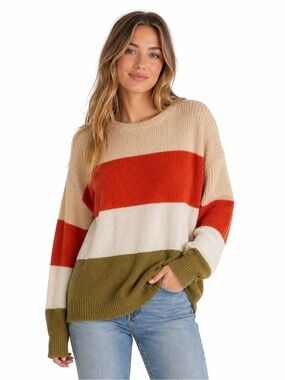 Staccato Striped Crewneck Sweater